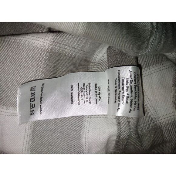 Women's Eddie Bauer Gray Flannel Shirt. sz XS - Picture 6 of 7
